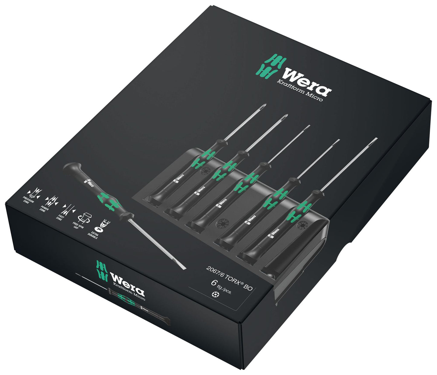 Wera Screwdriver Set, Torx, 6 Pieces