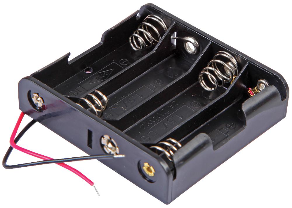 4 x AA Battery Holder, Wired