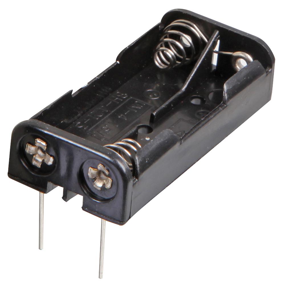 2 x AAA Battery Holder, THT