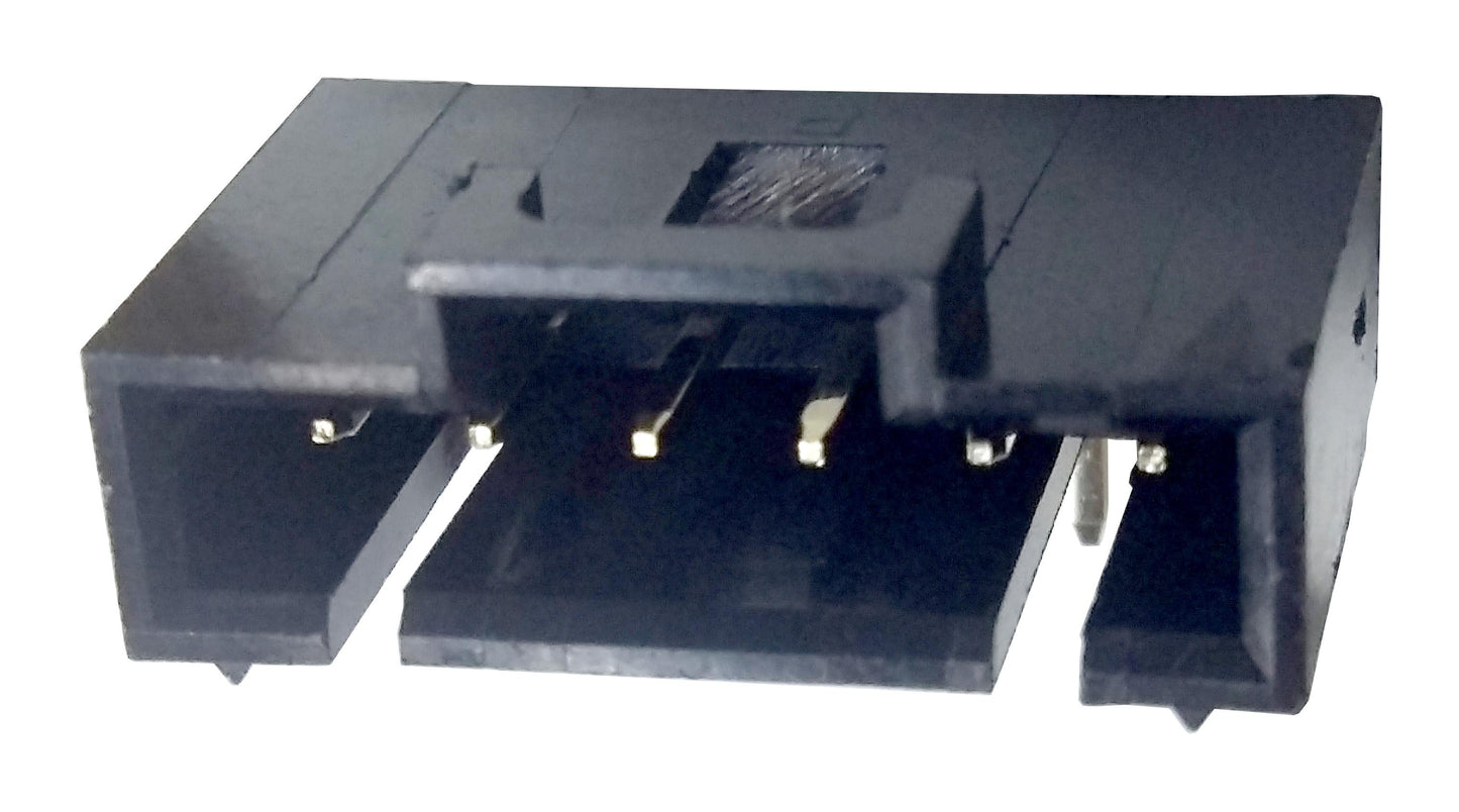 Pin Header, 2.54 mm, 1 Rows, 2 - 10 Contacts, Through Hole Right Angle