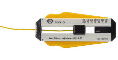 Precision adjustable wire stripper, 0.25–0.8mm diameter wires