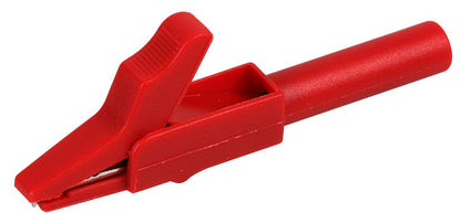 Crocodile Clip, 4 mm Socket, 12 mm, 15 A, Black
