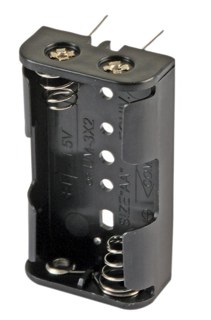 2 x AA Battery Holder, THT