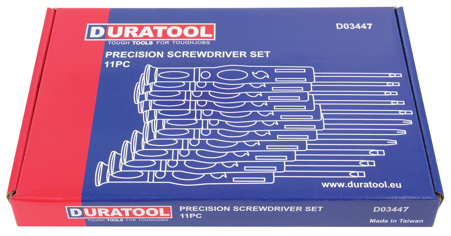 Screwdriver Set, Precision, 11 Piece