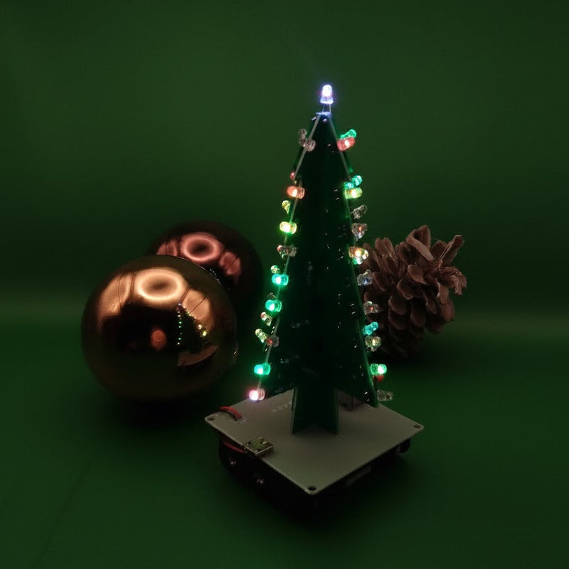 3D RGB Christmas Tree Kit, Assembled electronics project