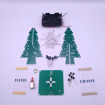Electronics Kit Parts, Christmas Tree 3D RGB