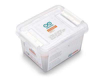 White storage container with a lid on a white background